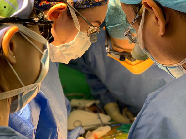 Surgeon During Operation
